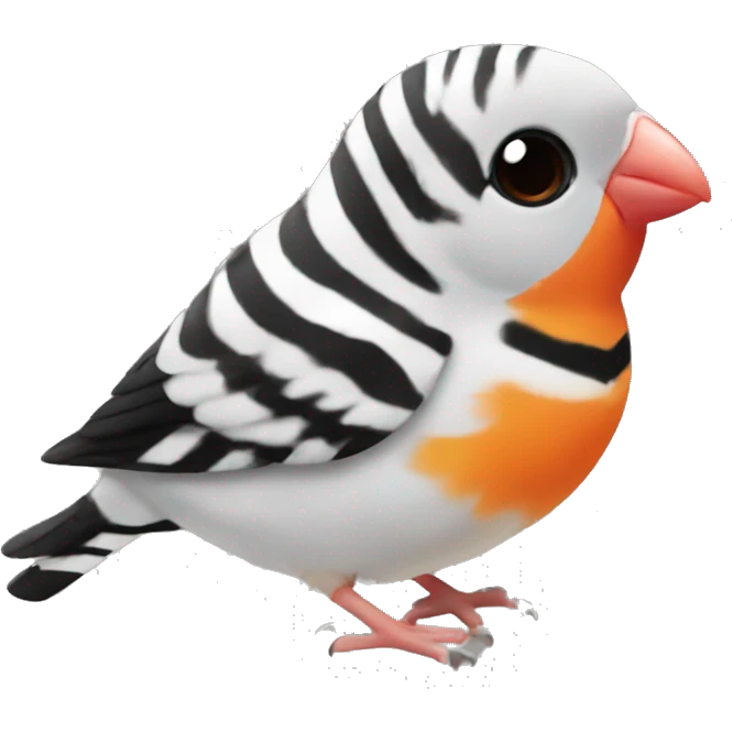 Zebra finch emoji