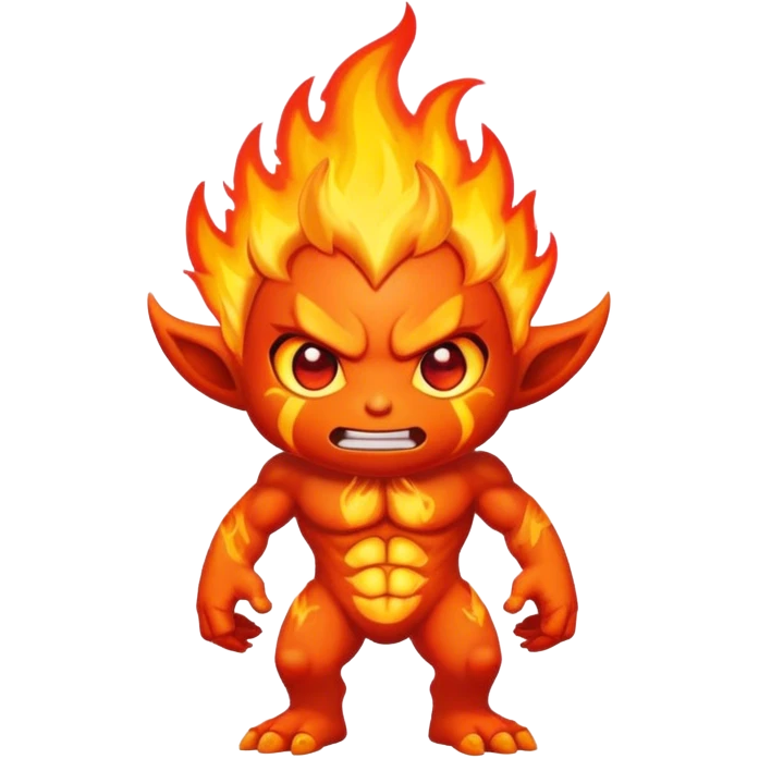 Fire elemental movie character emoji