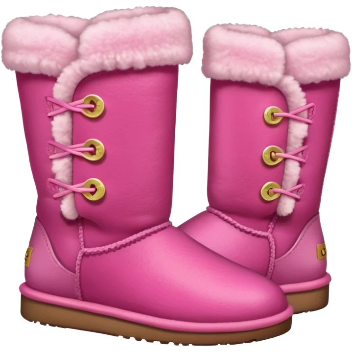 Pink ugg emoji