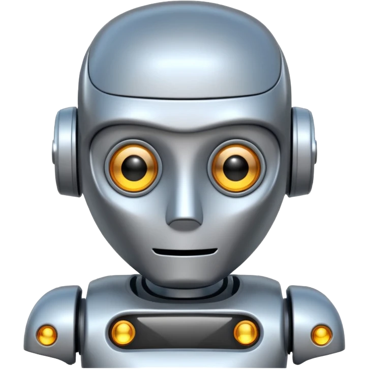 make a 67 made of the future of a robot emoji