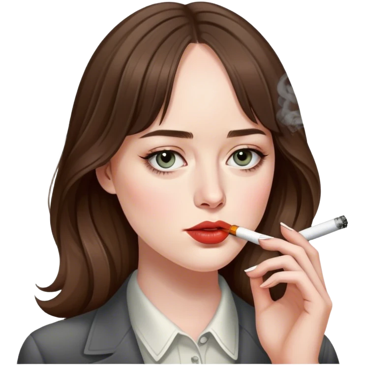 dakota johnson smoking emoji