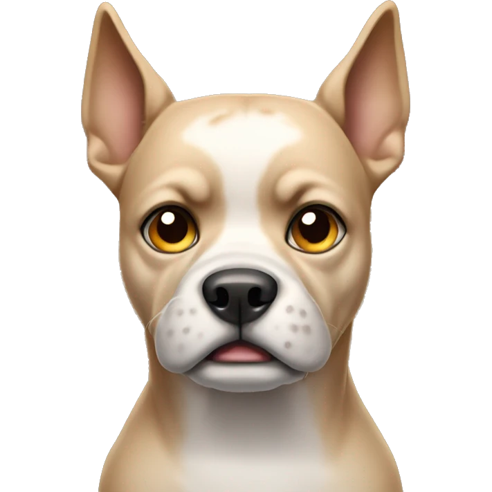 dog with a mean face emoji