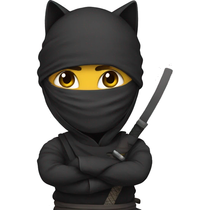 Ninja with cat emoji