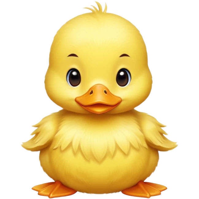 Cute duck baby emoji