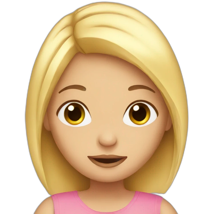 Pregnant blond girl emoji