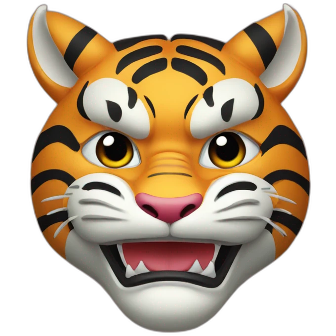 dragon tiger Japanese mask emoji