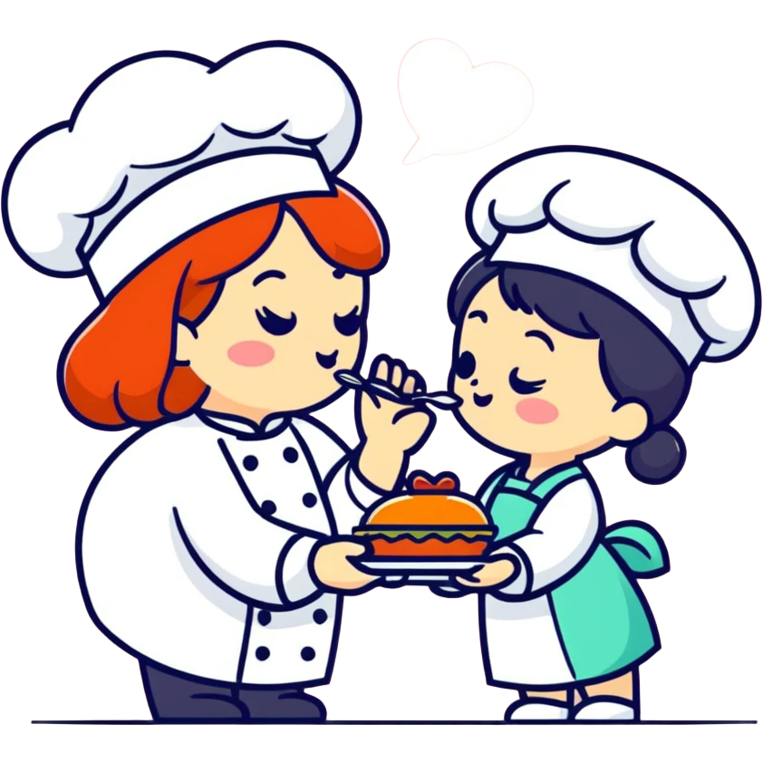 Girl chef's kiss emoji
