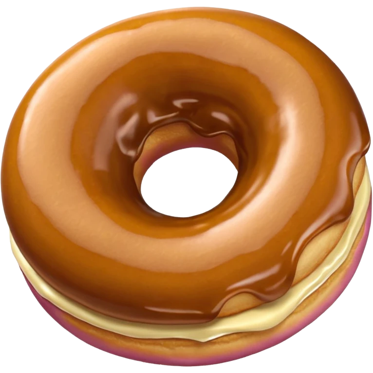Karamelli çilekli donut emoji