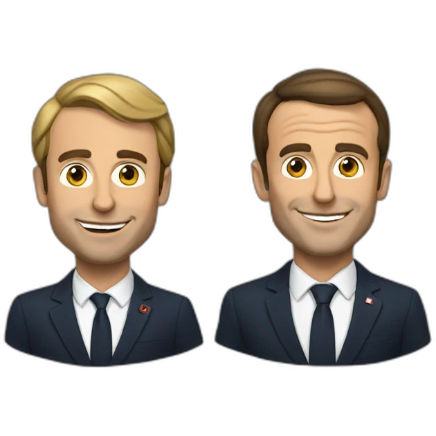 Macron avec Renaldo emoji