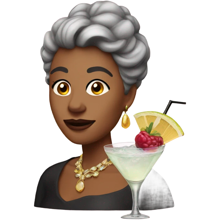 Cocktail queen emoji