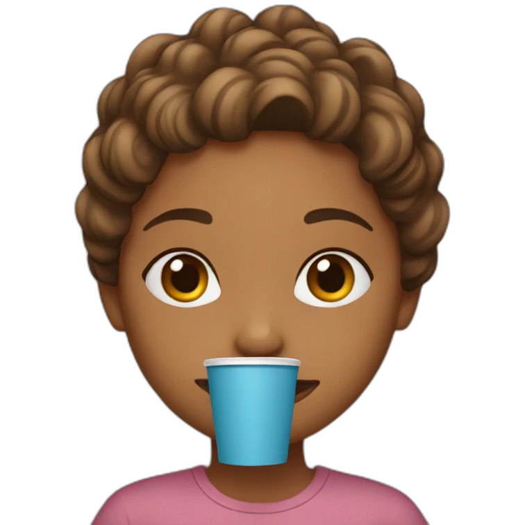 one girl two cup emoji