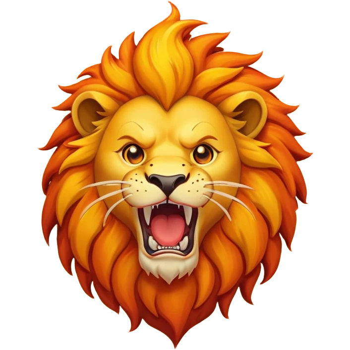 fire lion emoji