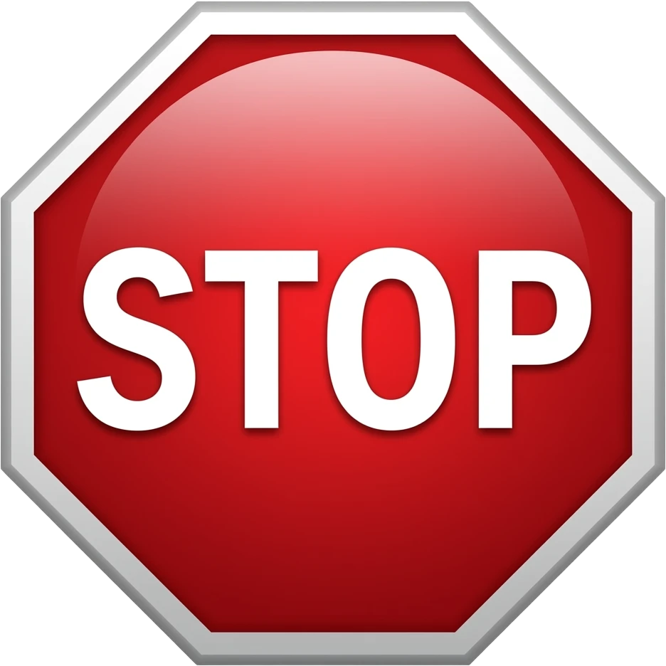 señal de stop emoji