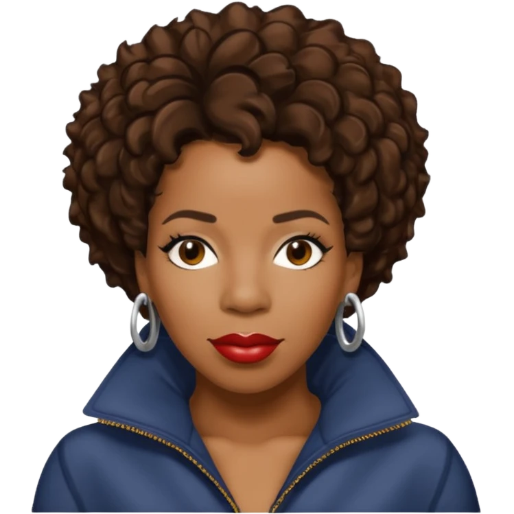 Macy Gray with dark brown hair emoji