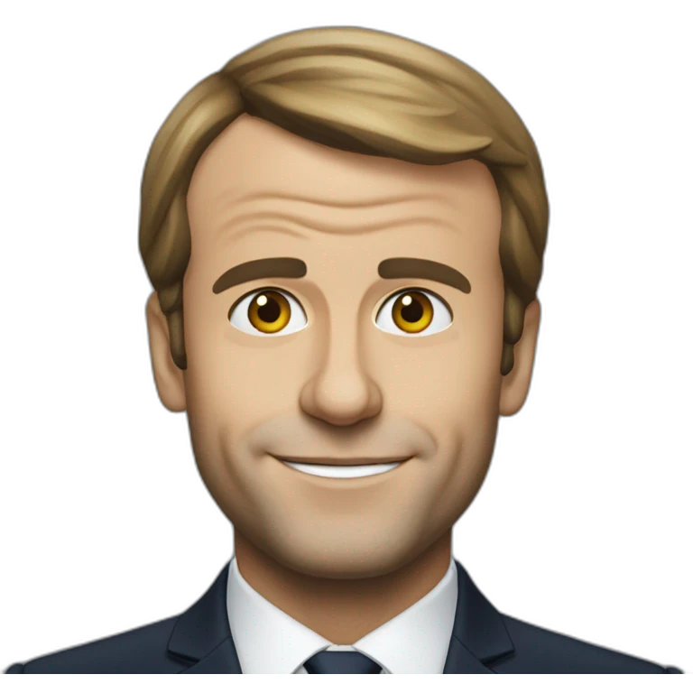 Macron qui sourit emoji