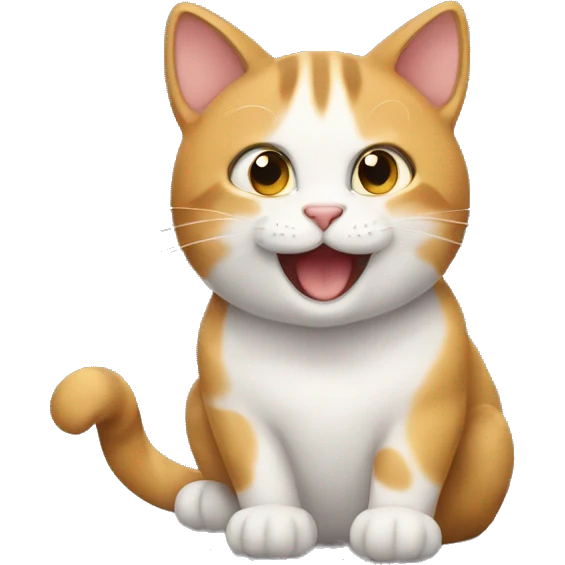 encouraging cat emoji