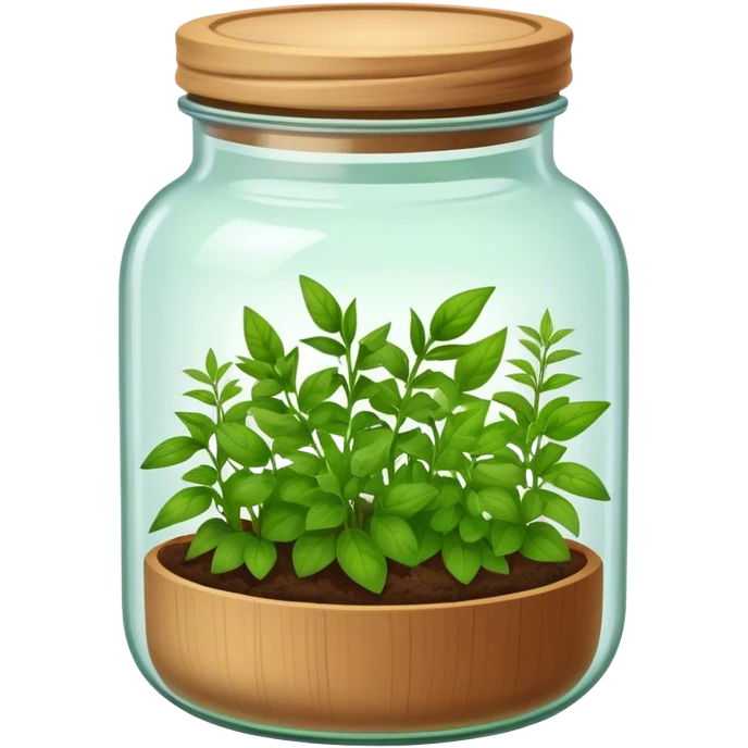 jar of green herbs emoji
