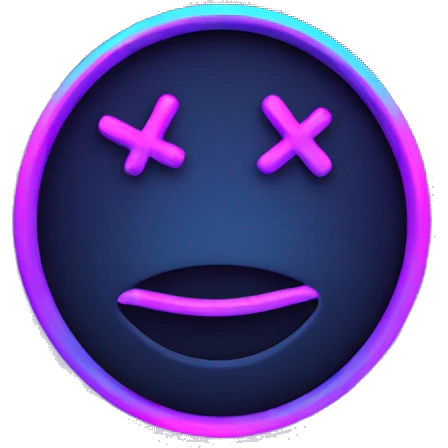 Logo V neon emoji