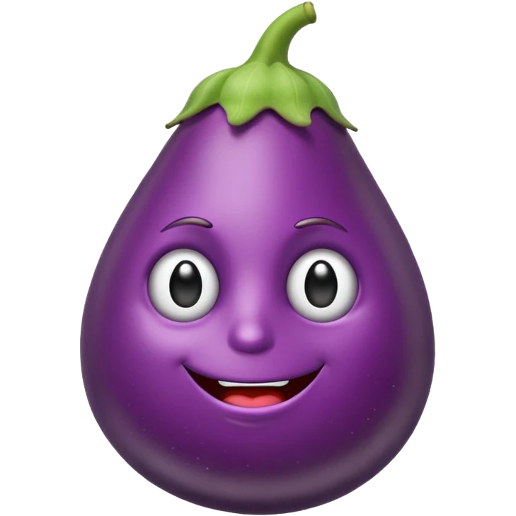 Mad eggplant emoji