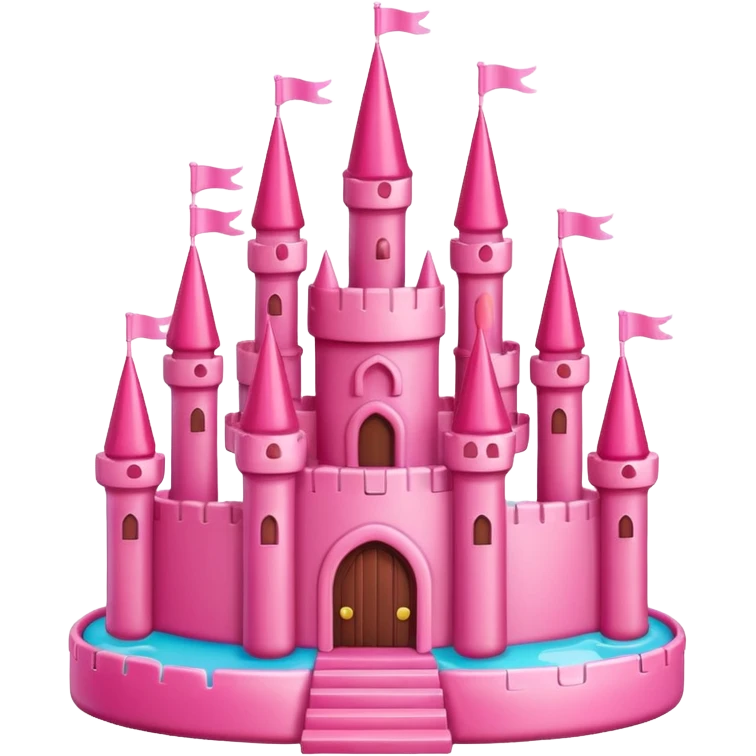 pink candy castle emoji