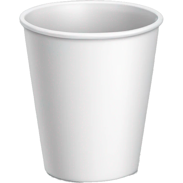 gray white empty cup emoji