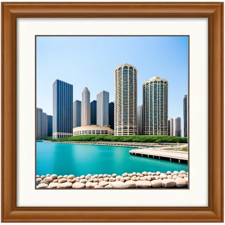 Chicago Marina City buildings emoji