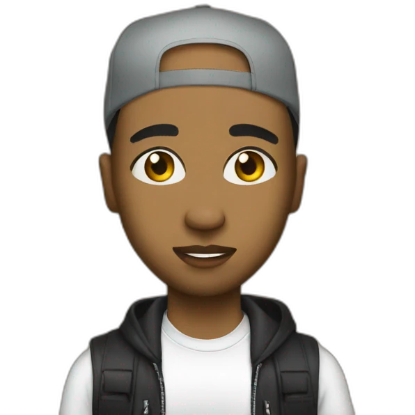 rapper mixed race emoji