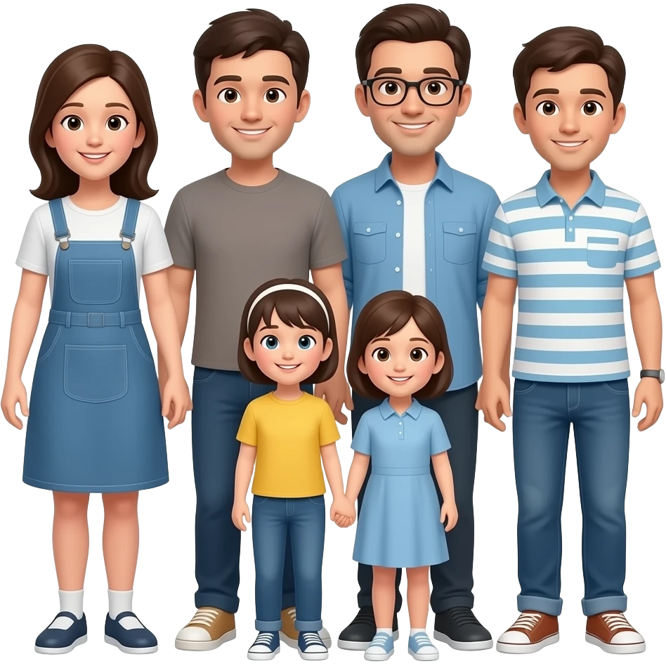 familia cuerpo completo emoji