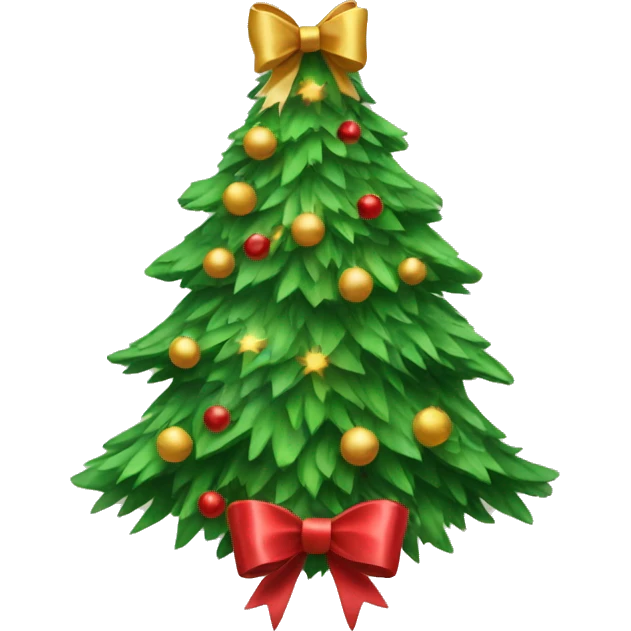 christmas tree with bows  emoji