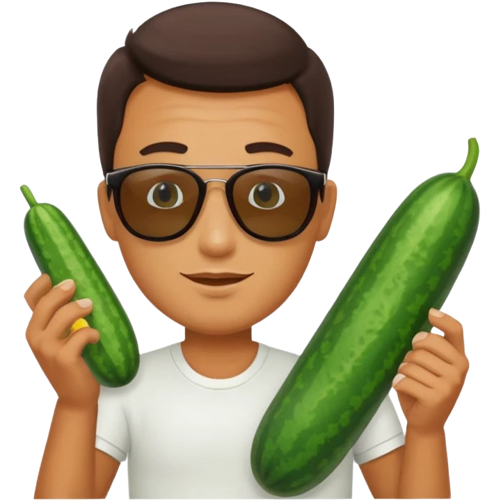 Férfi és uborka emoji