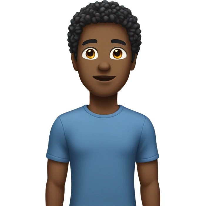Black male emoji