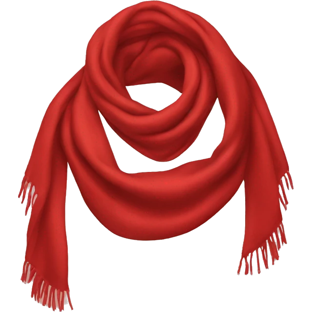 Red scarf  emoji