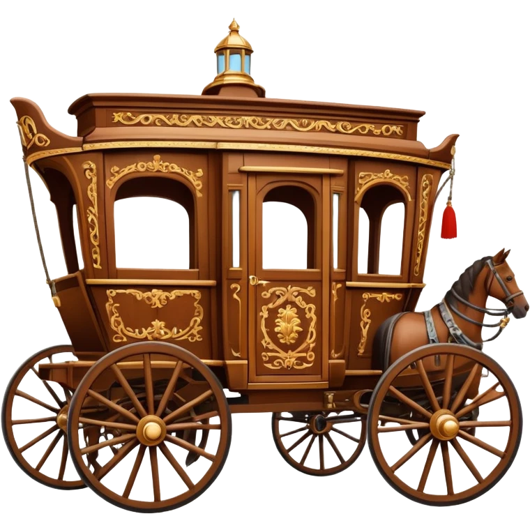 huge-horse-drawn-fancy-french-stagecoach-caravan emoji