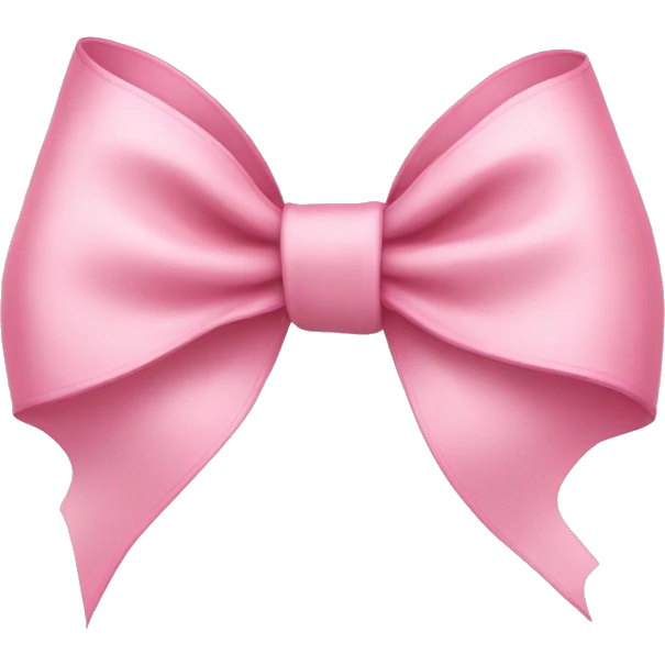 light pink ribbon bow emoji
