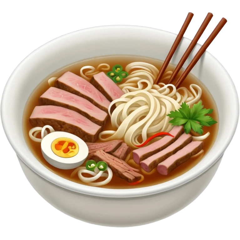 Bowl of pho emoji