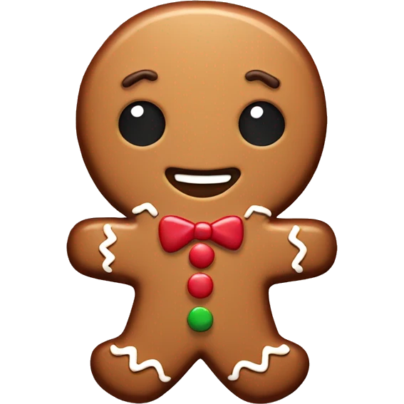 Gingerbread cookie emoji