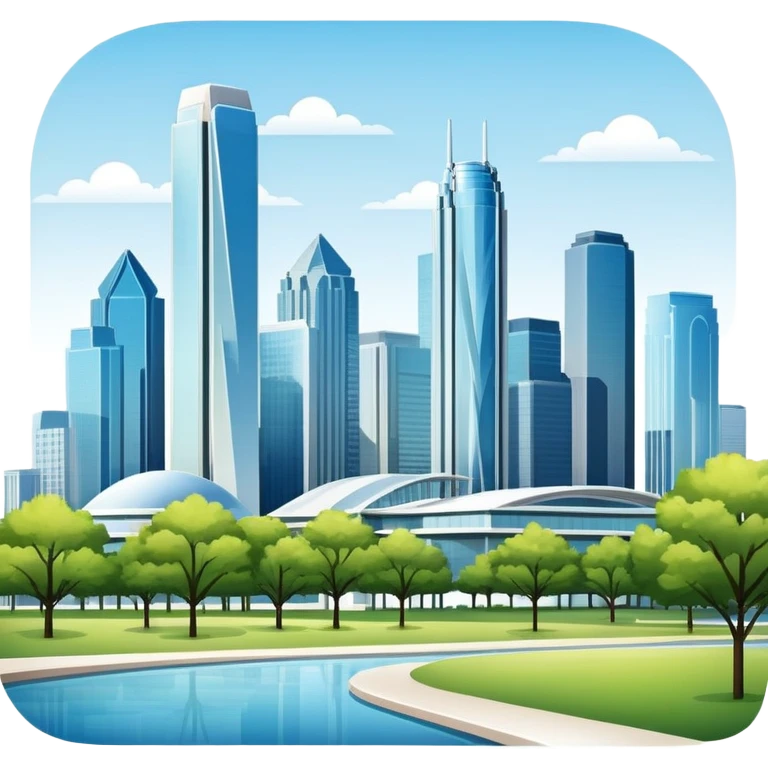 Dallas Texas skyline  emoji