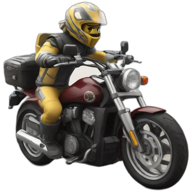 Koba la d qui fait un whelling en moto emoji