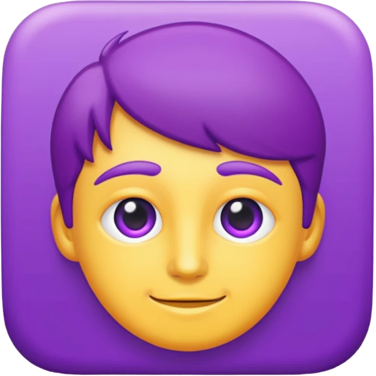 
purple and cian correct emoji
