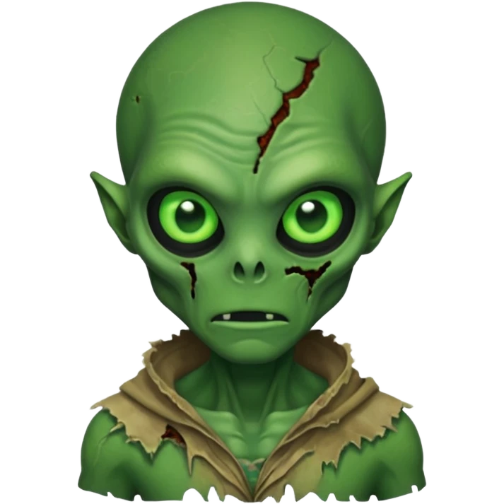 Alien zombie emoji