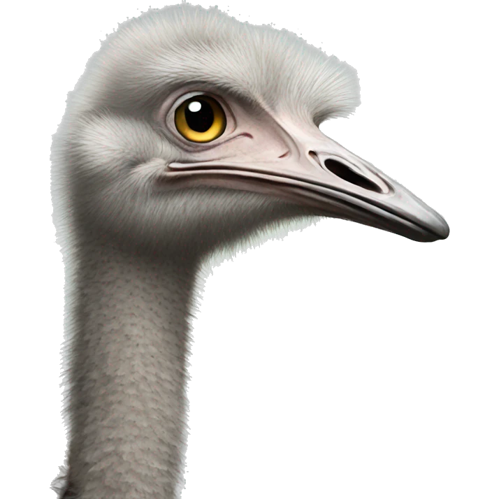realistic ostrich emoji