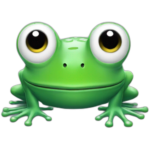 frog in whiteout emoji