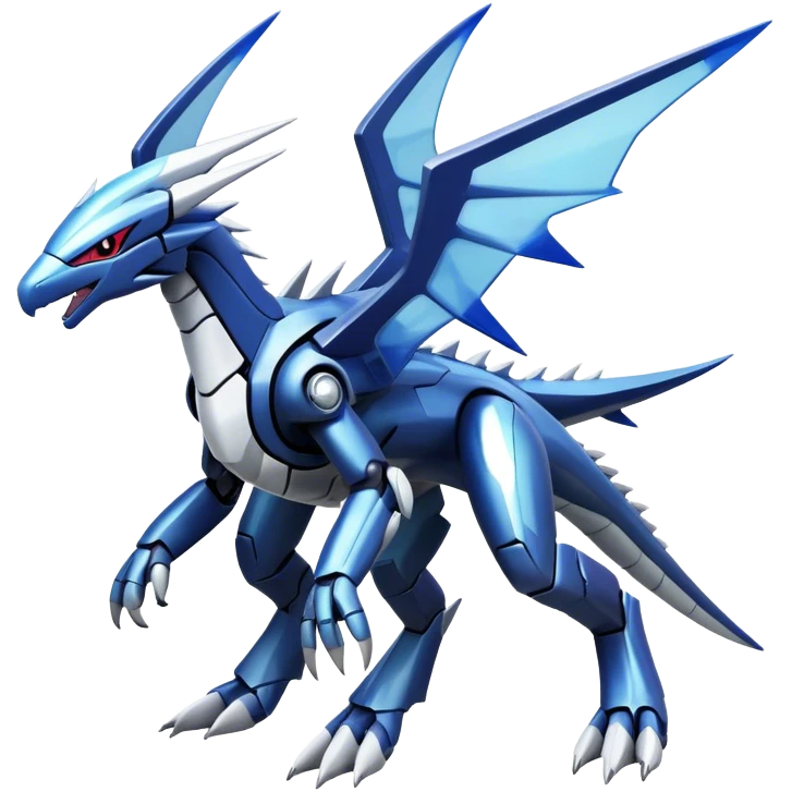  Cool Edgy Shiny Futuristic Ethereal Legendary Dialga-Digimon-Palkia-hybrid full body emoji