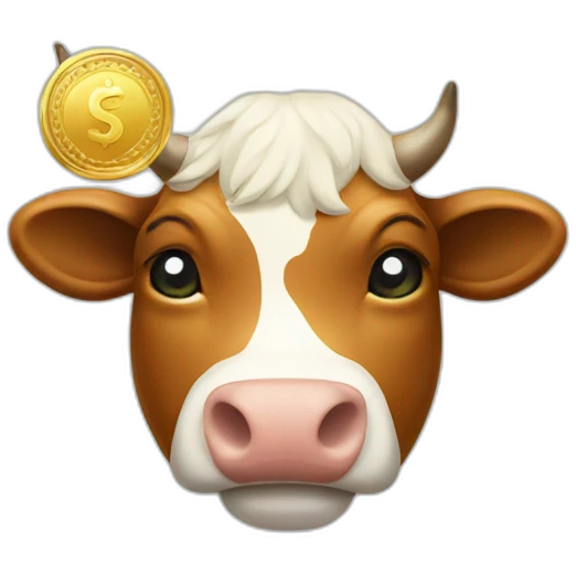 cow money and medal emoji