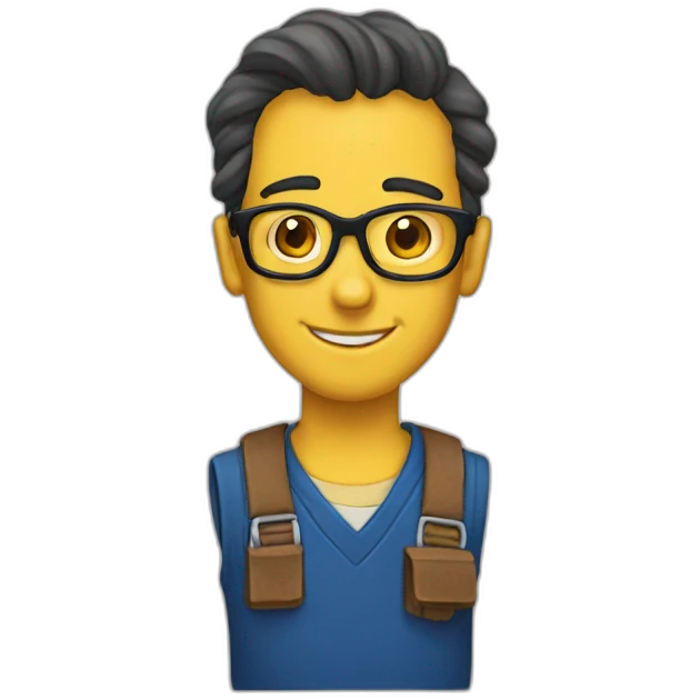 Millhouse Van Houtten nerd emoji emoji