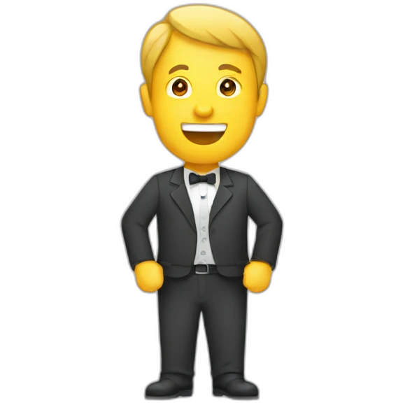 Man winner flat emoji