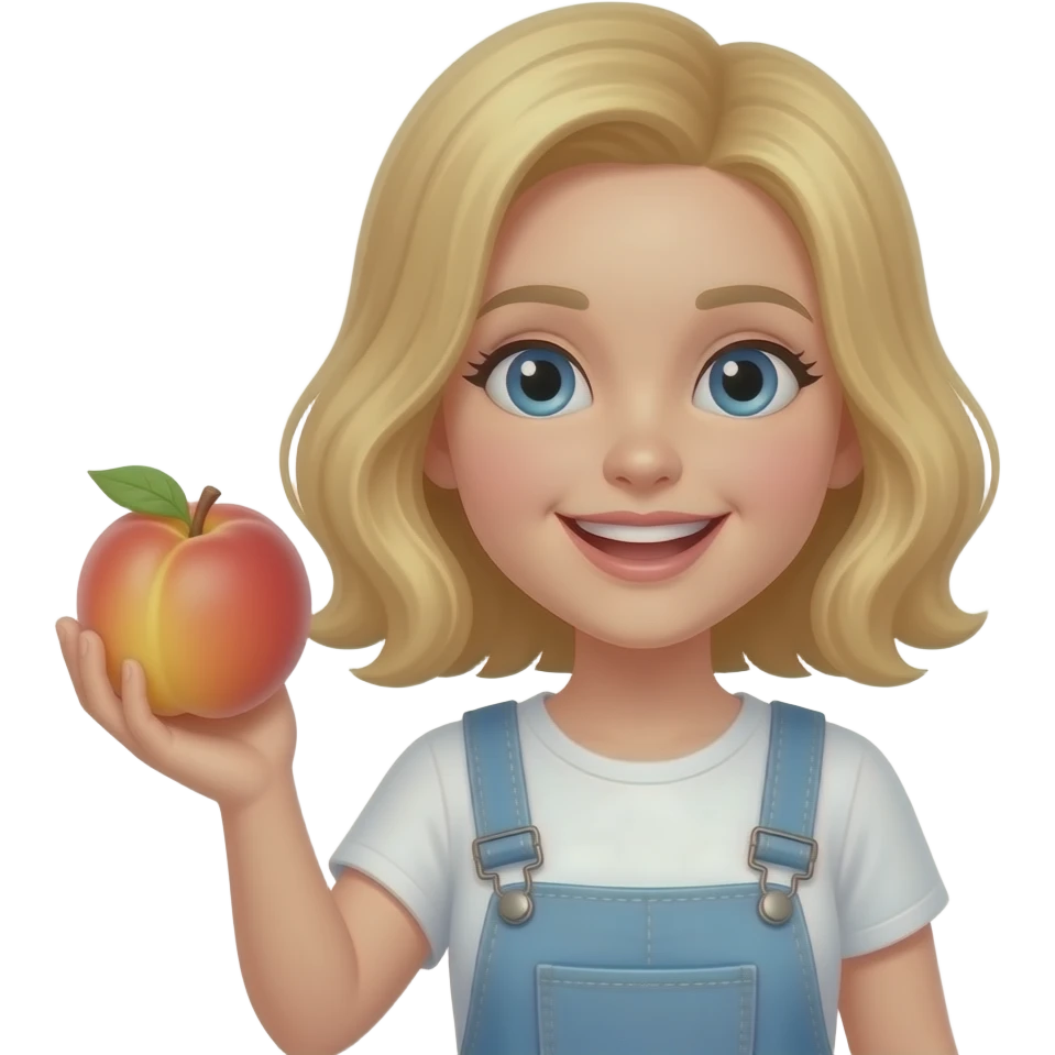 🍑 +👱🏼 =  👋🏼 emoji