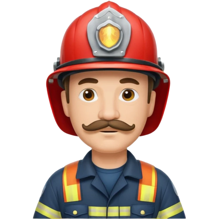 fireman with mustache emoji