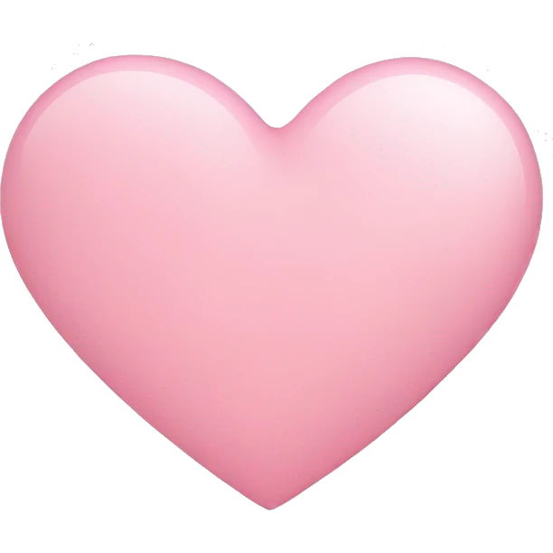 Light pink heart emoji