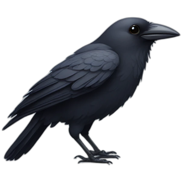 Cute crow emoji